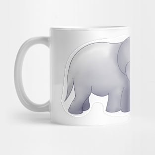 Elephants Holding Flowers Mug